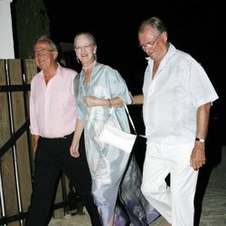 Constantino de Grecia con Margarita y Enrique de Dinamarca