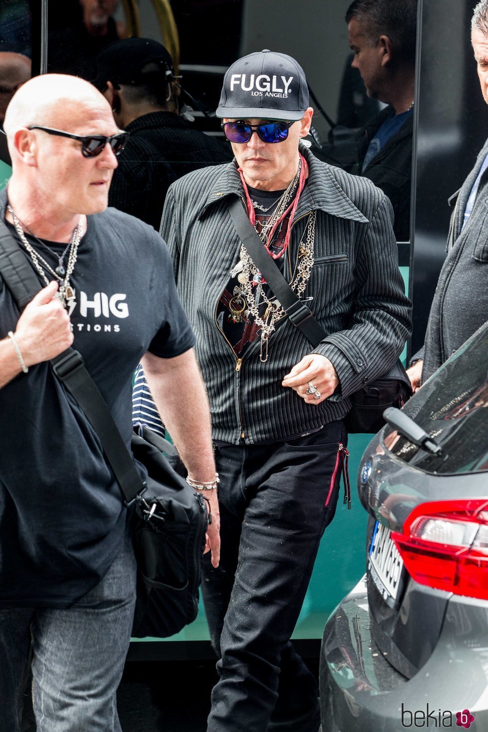 Johnny Depp durante su gira musical en Rusia