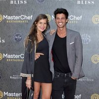 Jorge Brazález y Miri en la inauguración del restaurante de 'MasterChef' en Madrid
