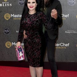 Alaska y Mario Vaquerizo en la inauguración del restaurante de 'MasterChef' en Madrid