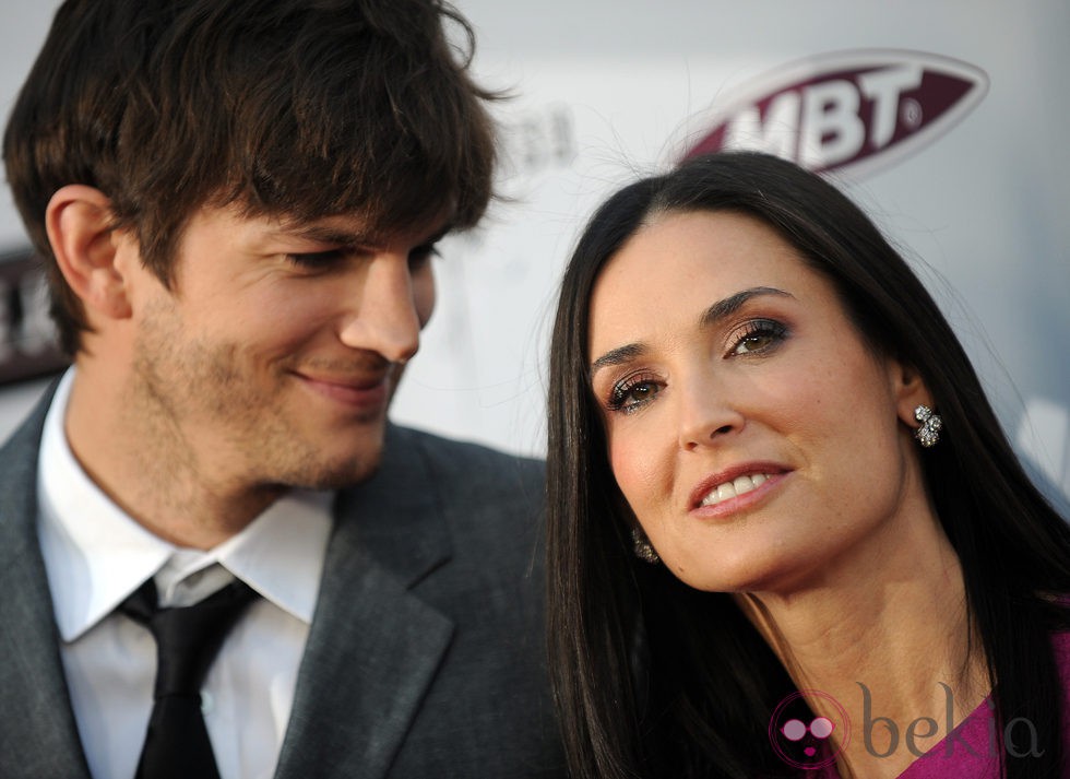Ashton Kutcher y Demi Moore 