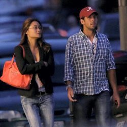 Fernando Verdasco y Jarah Mariano juntos en Francia en 2012