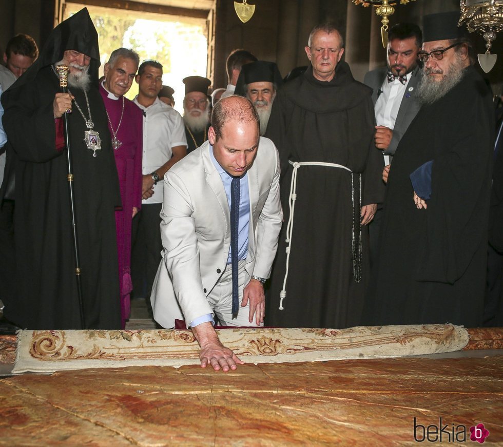 El Príncipe Guillermo visita el Santo Sepulcro
