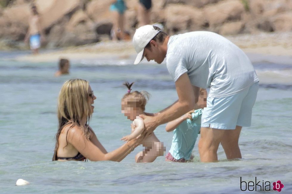 Nico Rosberg junto a su familia en Formentera