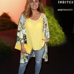 Carmen Morales en el front row de The 2n Skin Co en Madrid Fashion Week primavera/verano 2019