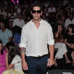 Diego Matamoros en el front row de Custo Barcelona en Madrid Fashion Week primavera/verano 2019