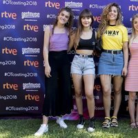Aitana, Amaia, Miriam, Ana Guerra y Nerea en el cásting de 'OT 2018' en Madrid