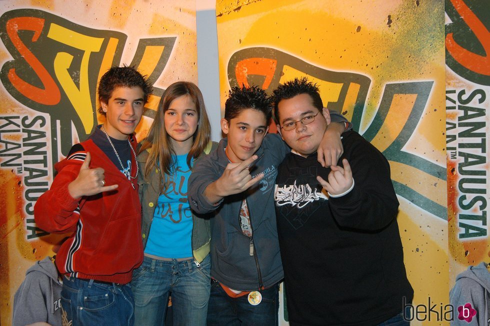 Víctor Elías, Natalia Sánchez, Adrián Rodríguez y Andrés de la Cruz como 'Santa Justa Klan'