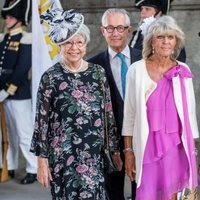 Cristina de Suecia y Tord Magnuson, Brígida y Desirée de Suecia durante un acto oficial