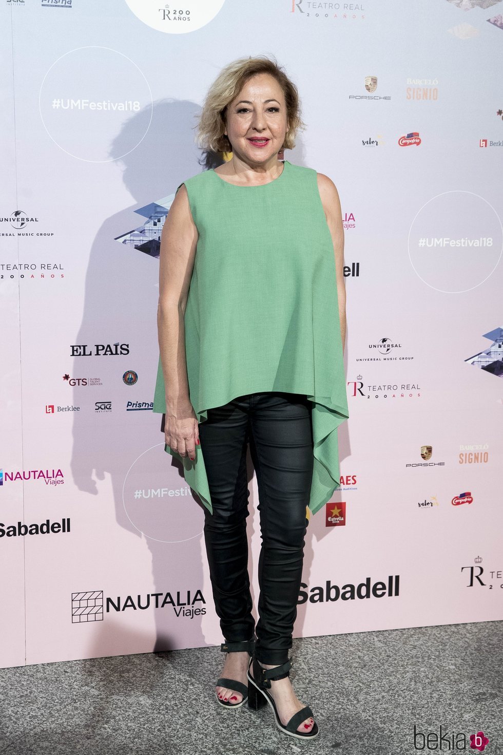 Carmen Machi en el concierto de Pablo López en el Teatro Real