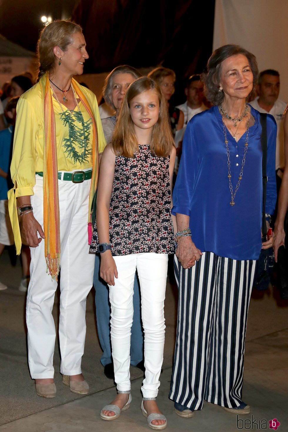 La Princesa Leonor, la Reina Sofía, la Infanta Elena e Irene de Grecia en el concierto de Ara Malikian en Mallorca