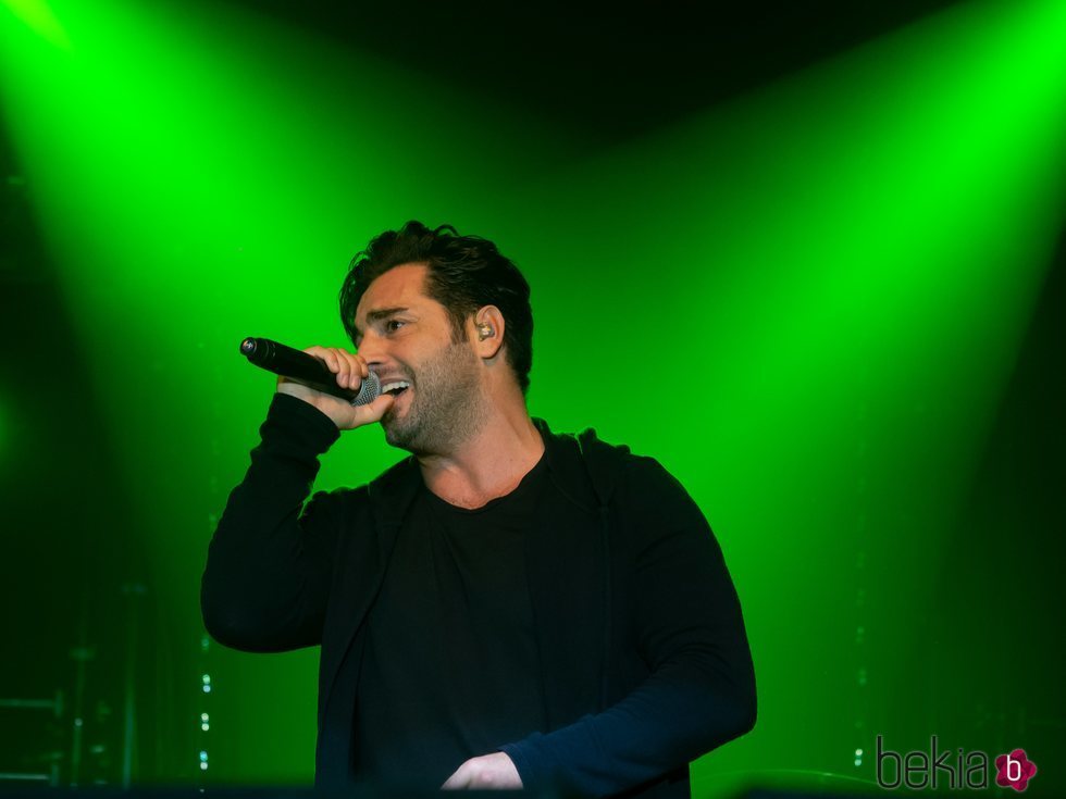 David Bustamante en un concierto en Ejea de los Caballeros