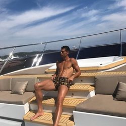 Cristiano Ronaldo disfrutando de sus vacaciones en Mónaco