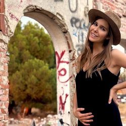 Natalia Sánchez presumiendo de embarazo