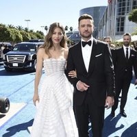 Justin Timberlake y Jessica Biel en los Premios Emmy 2018