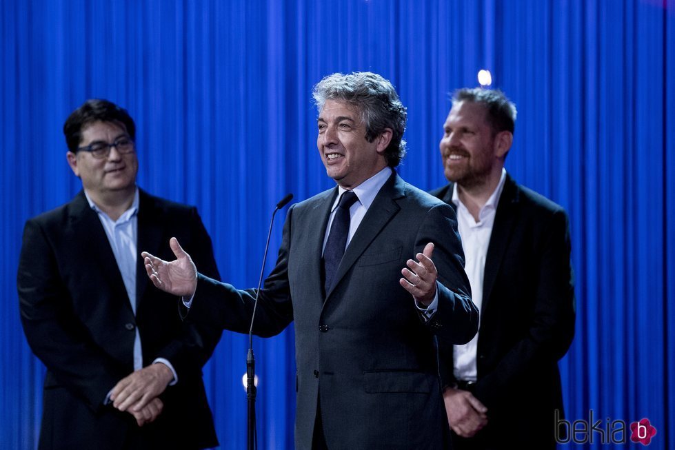 Ricardo Darín hablando en el Festival de Cine de San Sebastián 2018