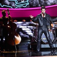 Carlos Baute imitando a Elvis Presley en la primera gala de 'Tu cara me suena 7'