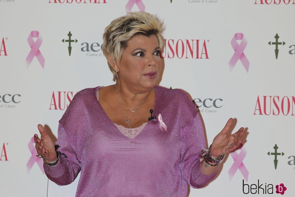 Terelu Campos en el evento de la Asociación Española contra el Cáncer en colaboración con Ausonia