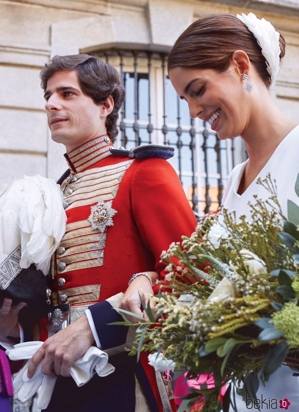 Fernando Fitz-James Stuart y Sofía Palazuelo, muy felices en su boda