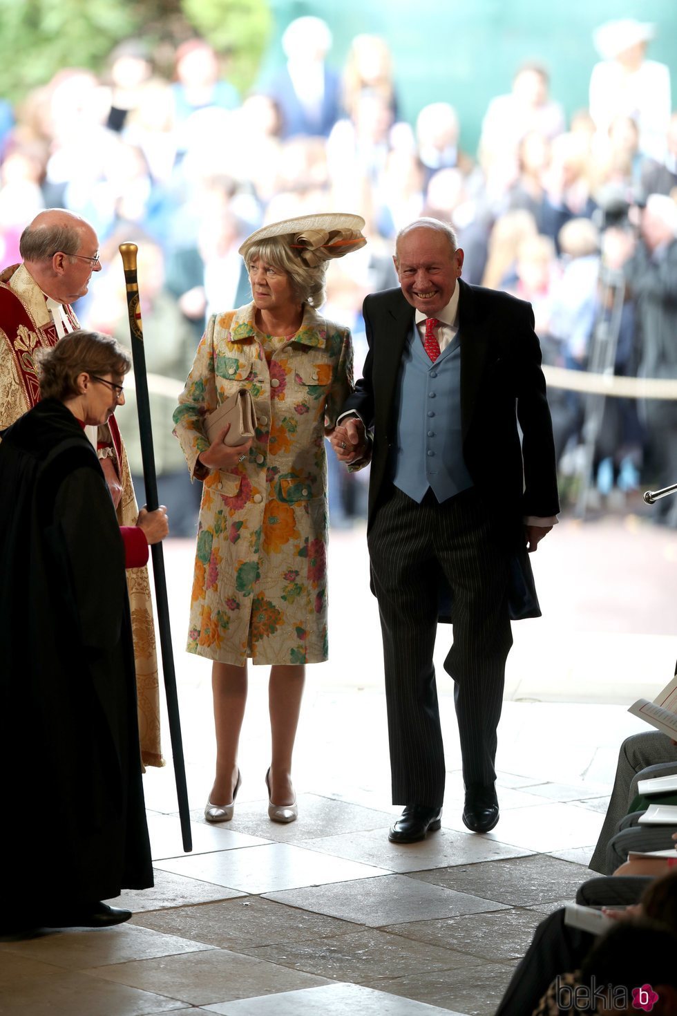 George y Nicola Brooksbank en la boda de Eugenia de York y Jack Brooksbank