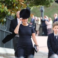Los Condes de Wessex y James Mountbatten-Windsor en la boda de Eugenia de York y Jack Brooksbank