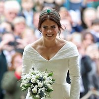 Eugenia de York a su llegada a su boda