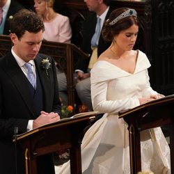 Eugenia de York y Jack Brooksbank en un momento de su boda