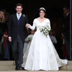 Eugenia de York y Jack Brooksbank en su boda