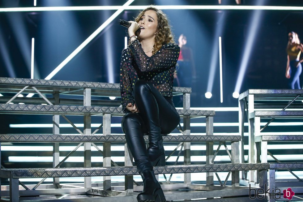 Marilia durante su actuación en la Gala 4 de 'OT 2018'