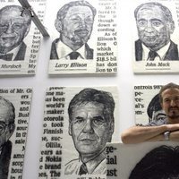 José María Cano exponiendo 'The Wall Street 100' en Londres