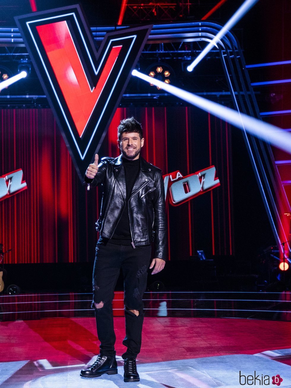 Pablo López en la presentación de 'La Voz'
