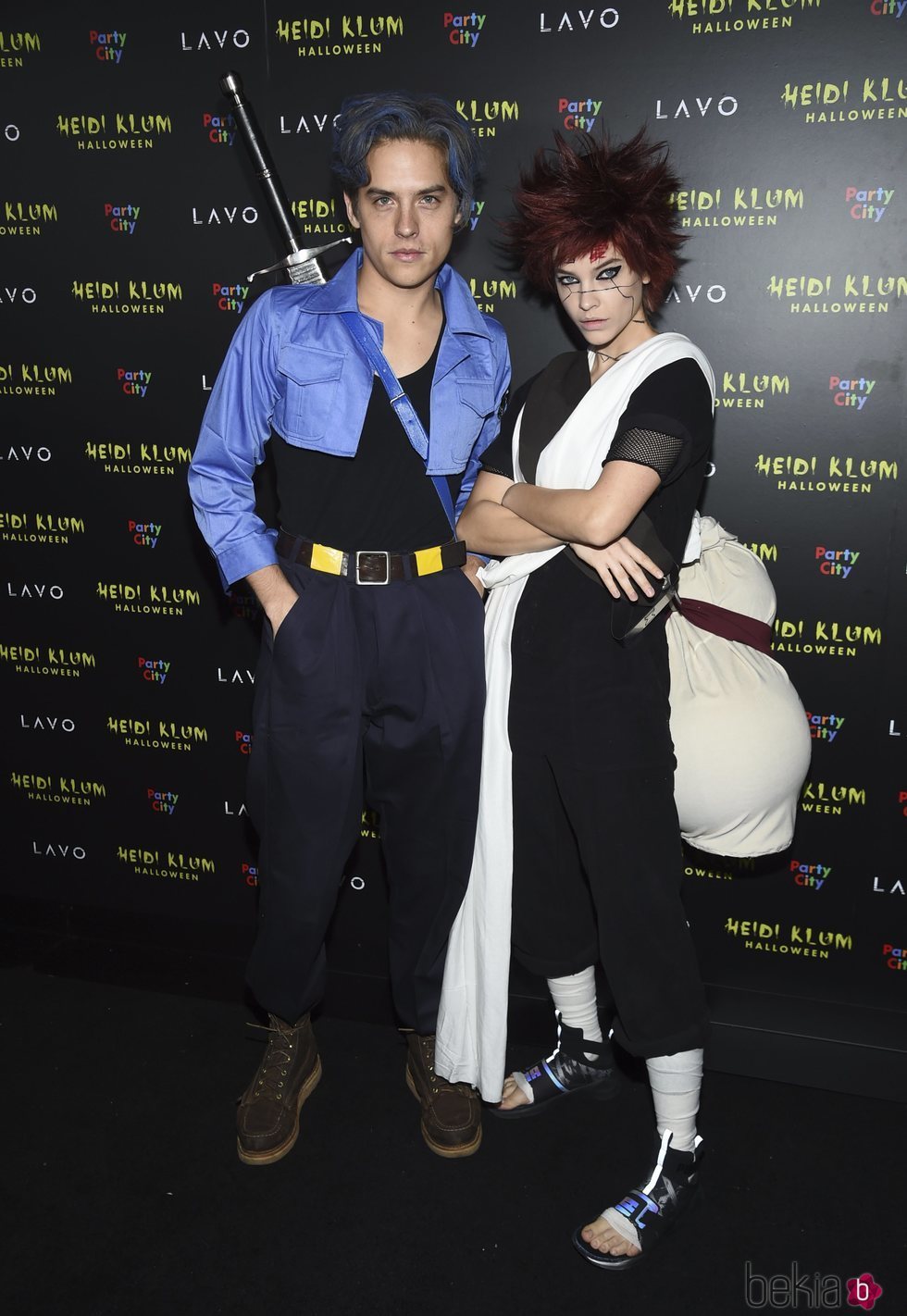 Dylan Sprouse y Barbara Palvin en la fiesta de Halloween 2018 de Heidi Klum