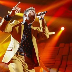 David Bisbal cantando en la Gala 8 de 'OT 2018'