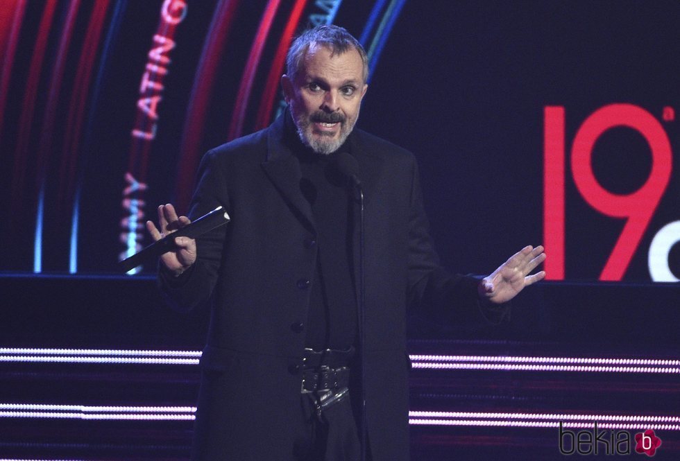 Miguel Bosé en los Grammy Latinos 2018