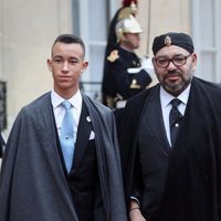 Mohamed VI de Marruecos con su hijo Moulay Hassan