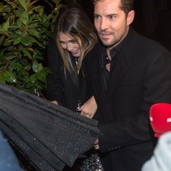 Rosanna Zanetti y David Bisbal a su llegada a una fiesta de 'Arde Madrid'