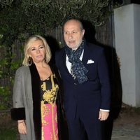 Carmen Borrego y su marido José Carlos Bernal celebrando la Nochebuena