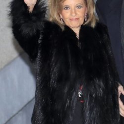 María Teresa Campos, sonriente en la cena de Nochebuena