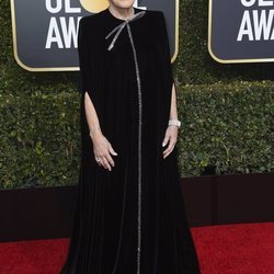 Glenn Close en la alfombra roja de los Globos de Oro 2019