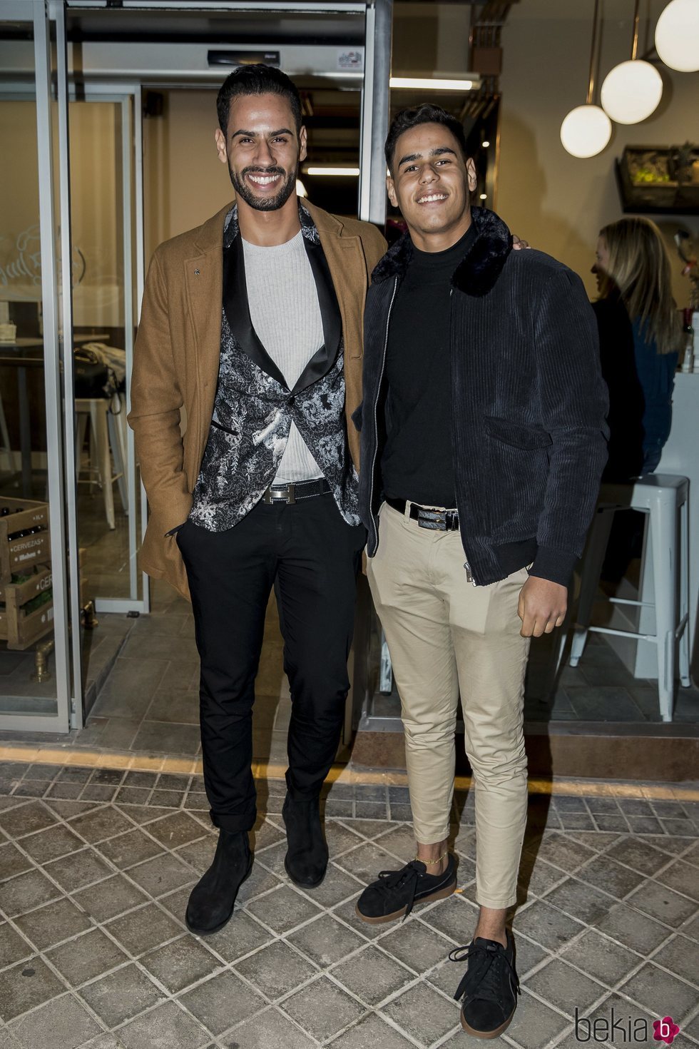 Asraf y Anuar Beno en el cumpleaños de Mónica Hoyos