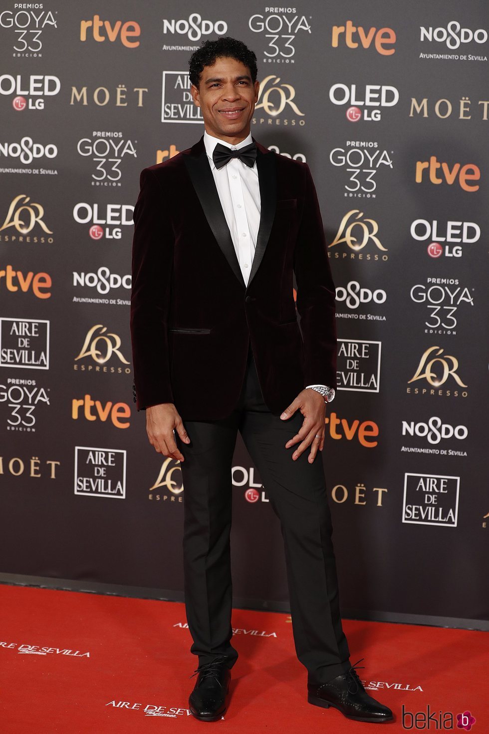 Carlos Acosta en la alfombra roja de los Premios Goya 2019