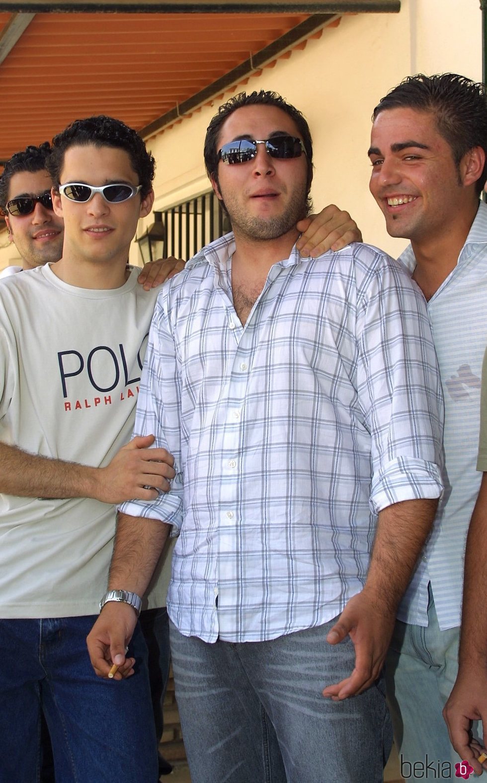 Kiko Rivera con unos colegas de fiesta