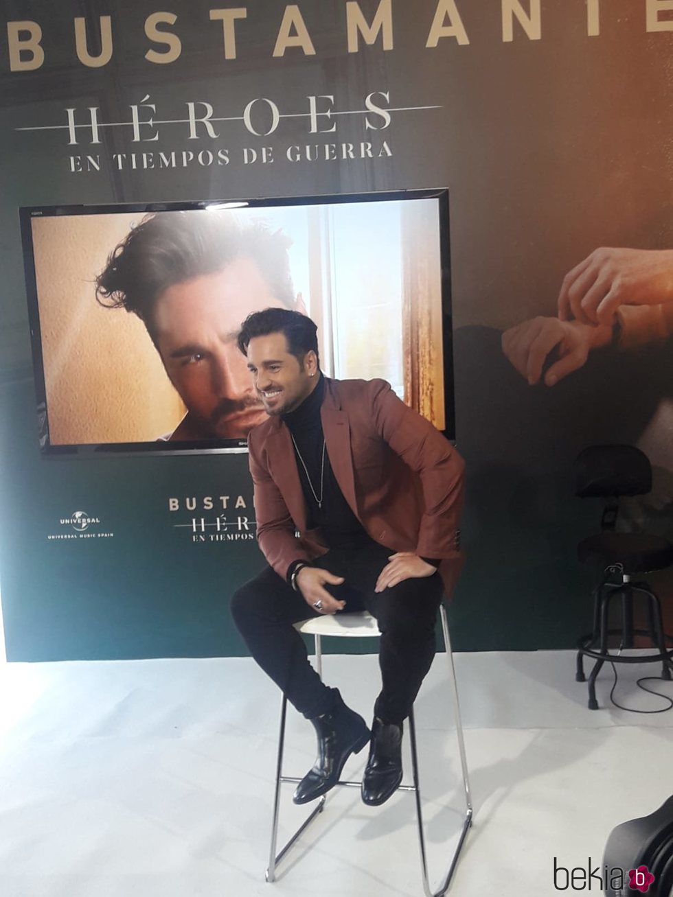 David Bustamante en la presentación de su nuevo disco