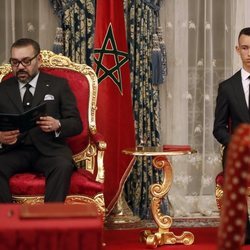 Mohamed VI y Moulay Hassan en la firma de acuerdos bilaterales con España