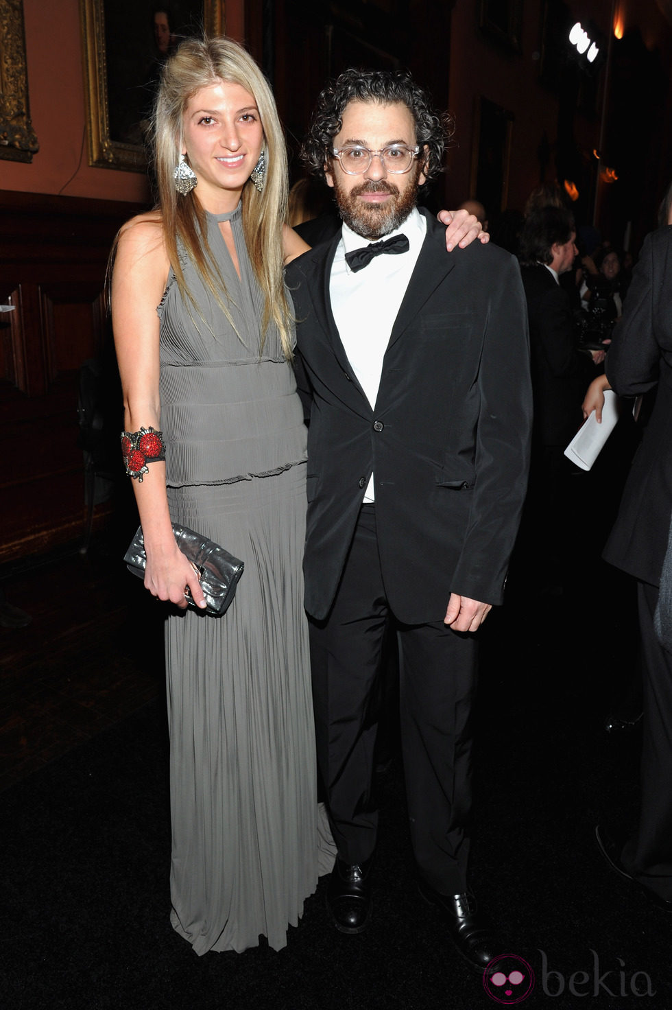 Sarah Hoover y Tom Sachs en la presentación del calendario Pirelli 2012