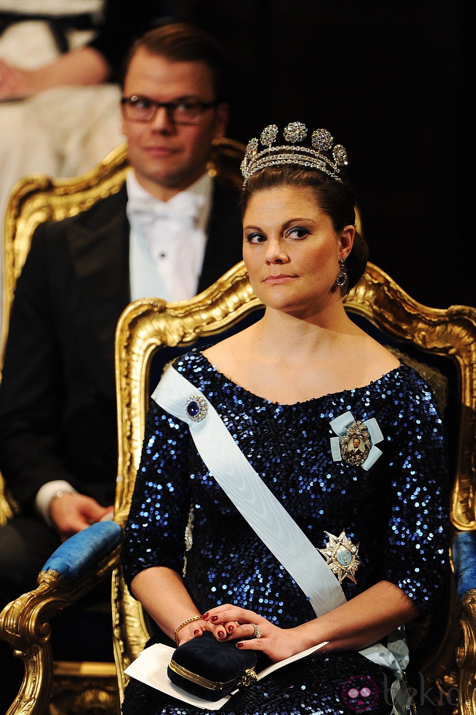 Los Príncipes Victoria y Daniel de Suecia en la entrega de los Premios Nobel 2011