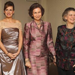 Ainhoa Artera, la Reina Sofía y la Princesa Irene de Grecia