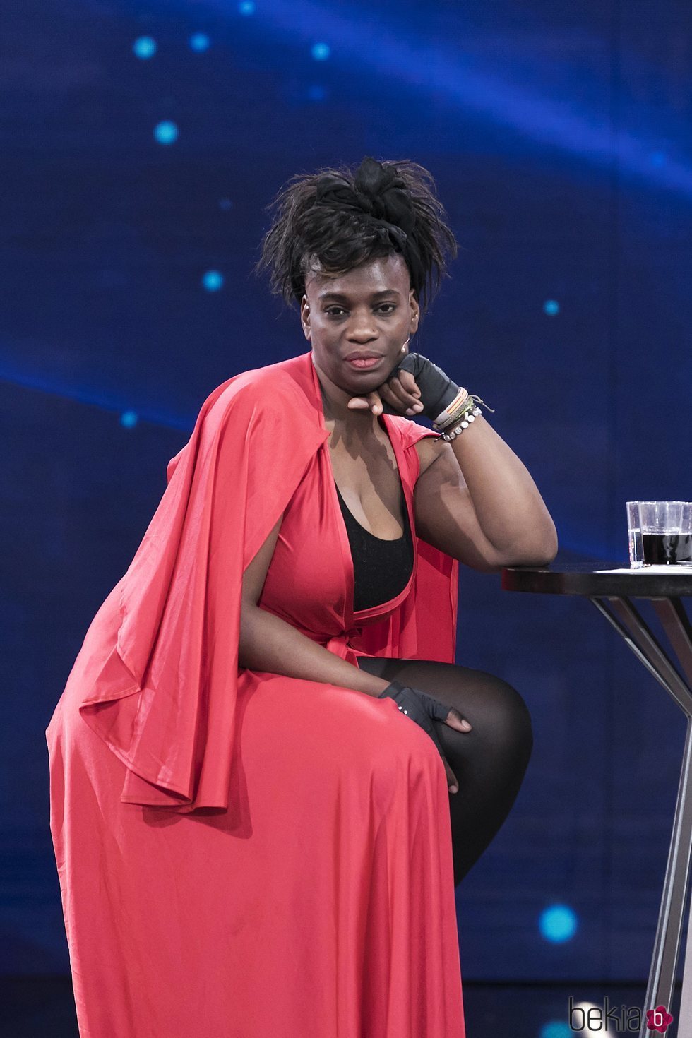 Carolina Sobe en el plató de 'GH DÚO' durante la gala 12