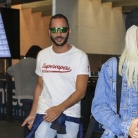 Antonio Tejado e Ylenia llegando a Sevilla