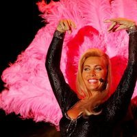 Norma Duval en uno de sus espectáculos de vedette
